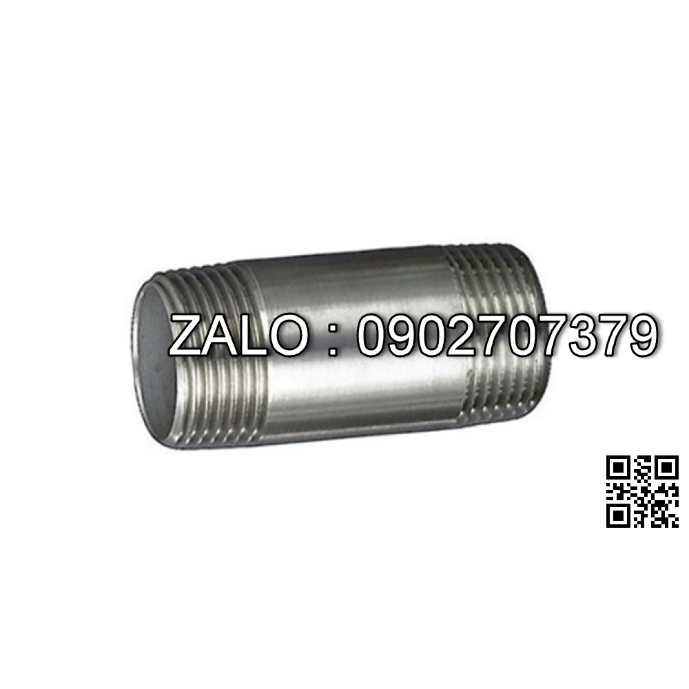 Ống nối 2 đầu nối răng 200mm Inox SUS304 DN10