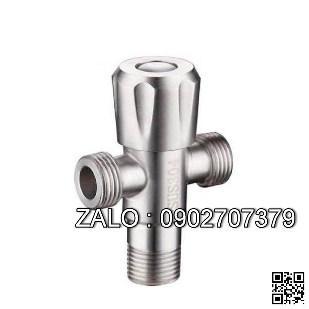 Van khóa Inox tay vặn Inox màu xanh 200