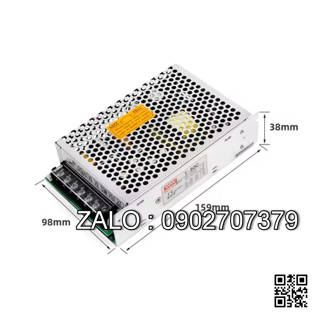 Bộ Nguồn T-50c, Input 220v - 0,8A output +5v - 4A; ±15v-1A