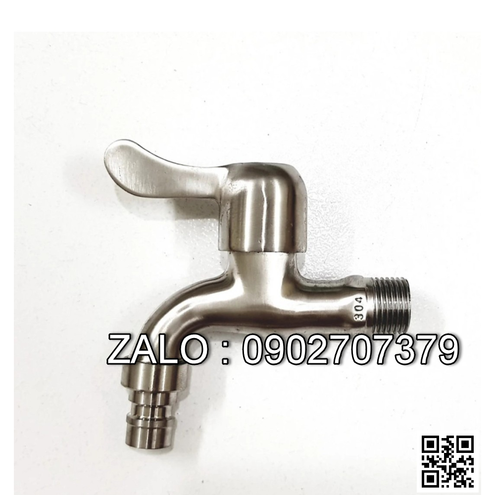 Vòi nước inox SUS304 -Vòi tay gạt ren 27