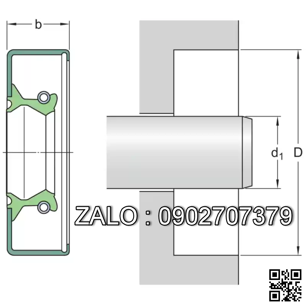Phốt chắn dầu 55x75x8 HMSA10 RG