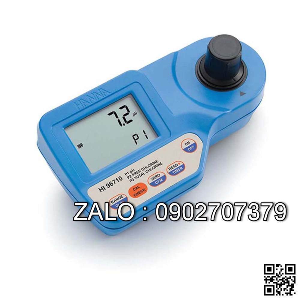 Máy đo PH, Clo dư và Clo tổng Hanna HI96710 (6.5 to 8.5 pH, 0.00 to 5.00 mg/L (ppm))
