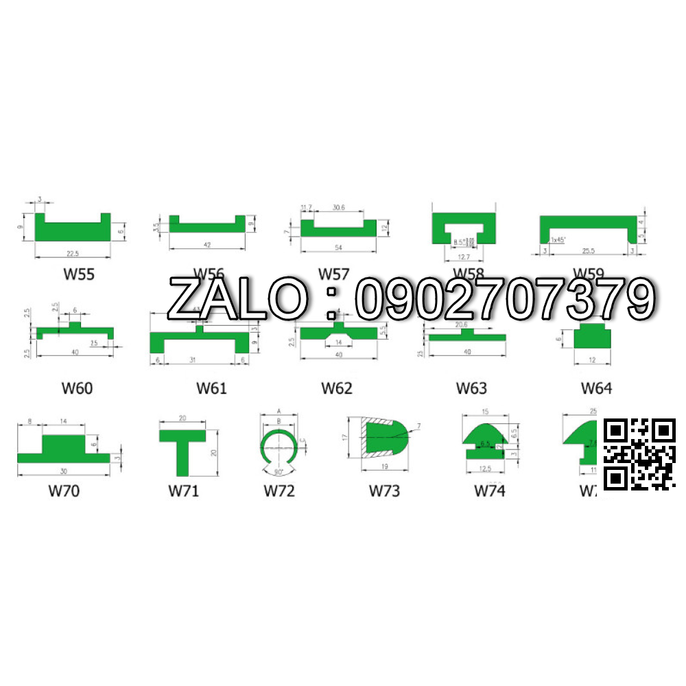 Thanh nhua 245*32*21*4 phi lo 9, MG NK