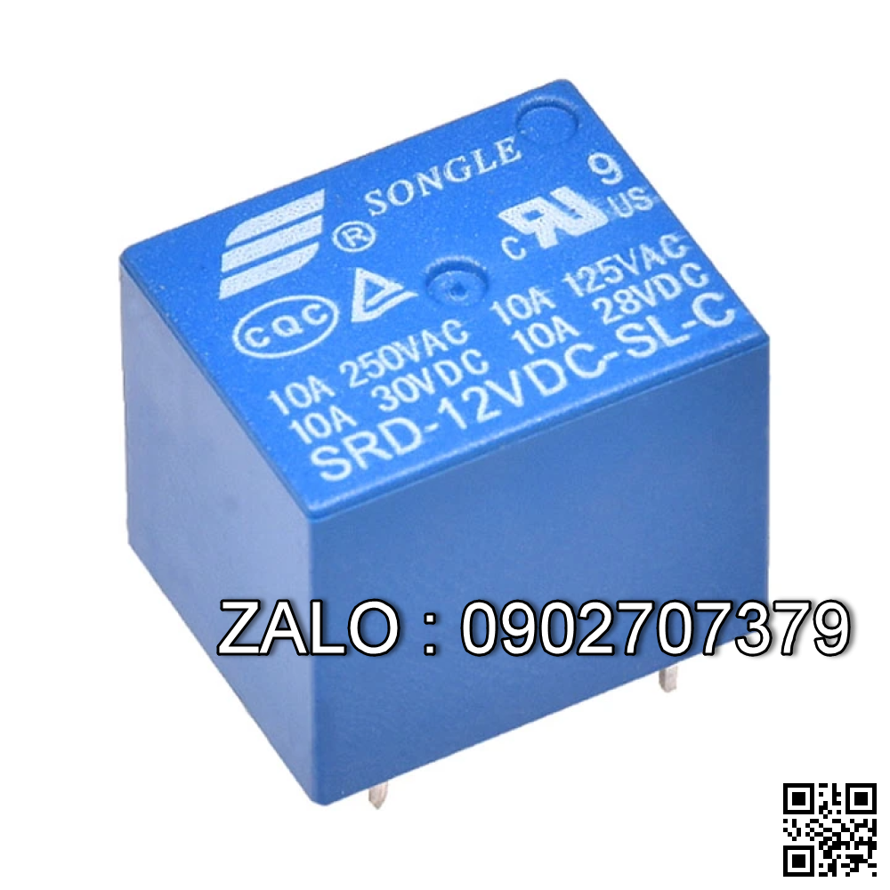 Relays 12vRelay 12V 10A 5 Chân SRD-12VDC-SL-C