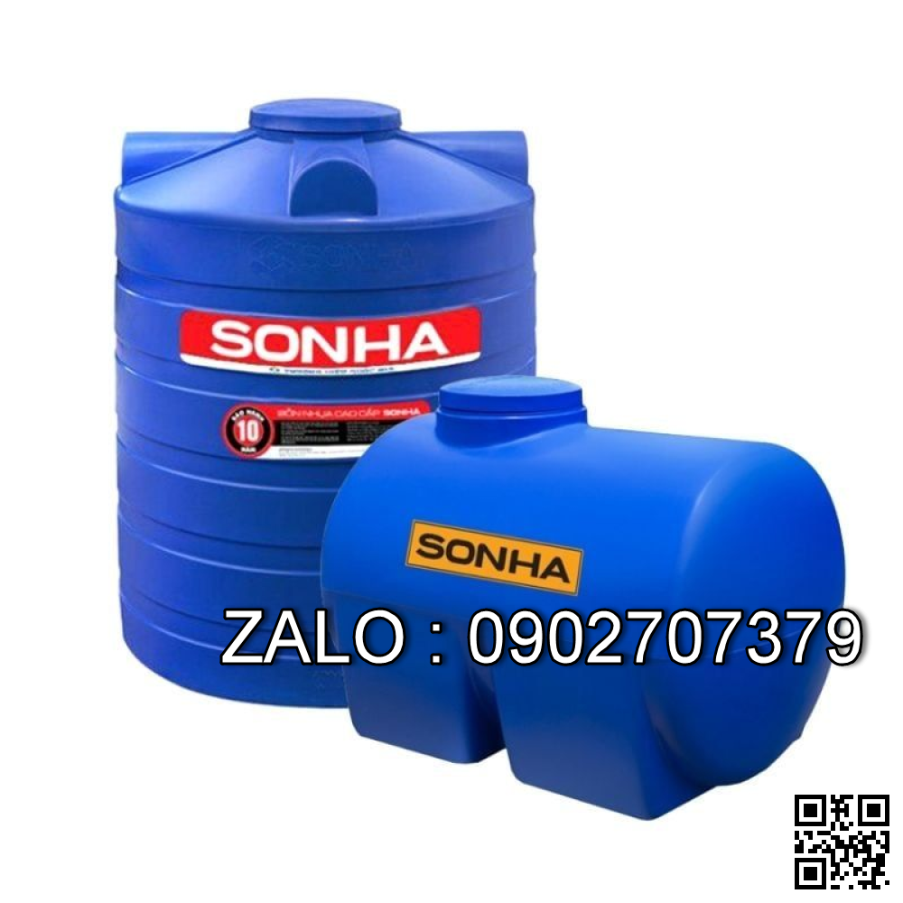 Bồn nước nhựa Son Hà 500L ngang