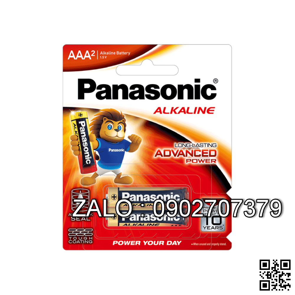 Bộ 2 Pin AAA Kiềm Alkaline Panasonic LR03T/2B