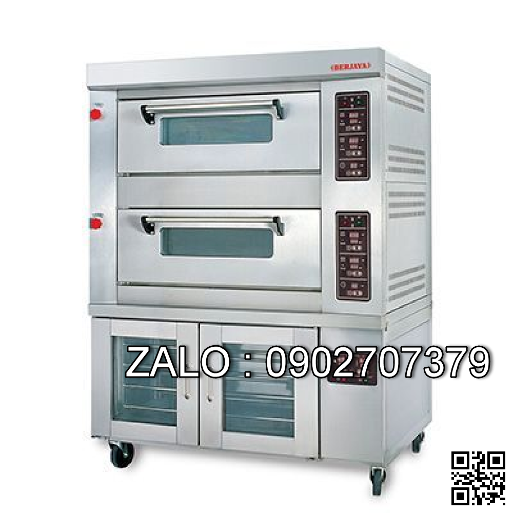LÒ NƯỚNG GAS 2 TẦNG 8 KHAY Ủ BỘT BSP-2B+8PF-G
