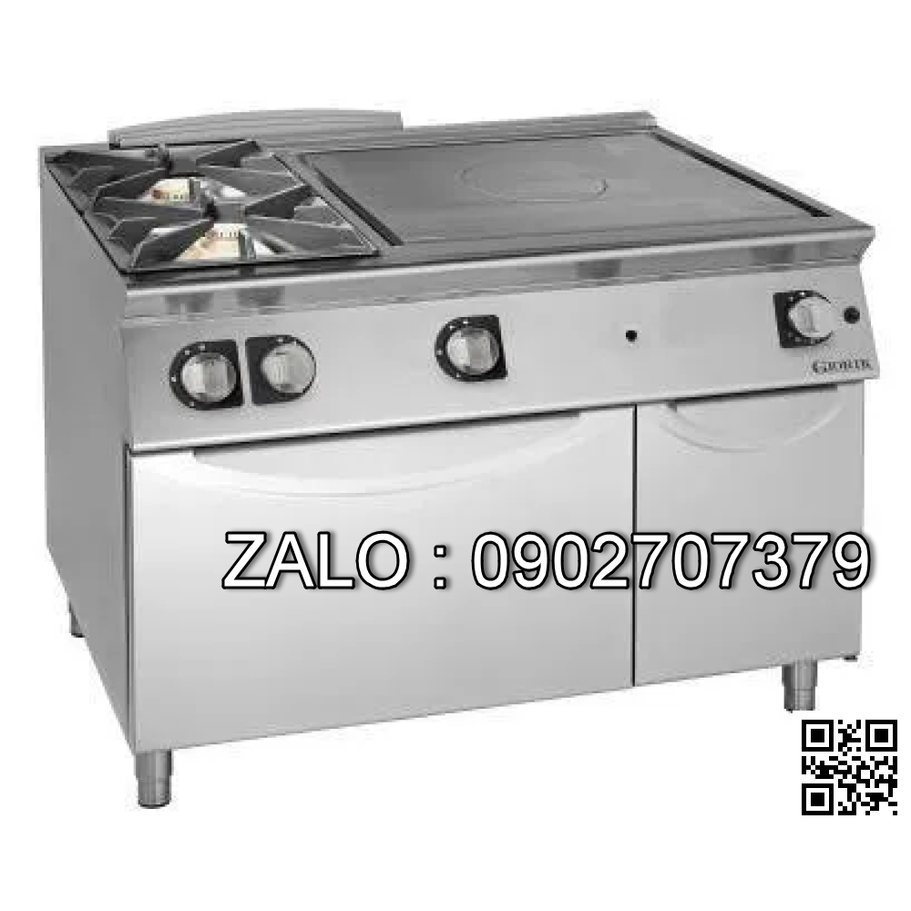 Bếp Âu 2 họng kèm mặt nấu phẳng dùng gas Giorik TG76FTL