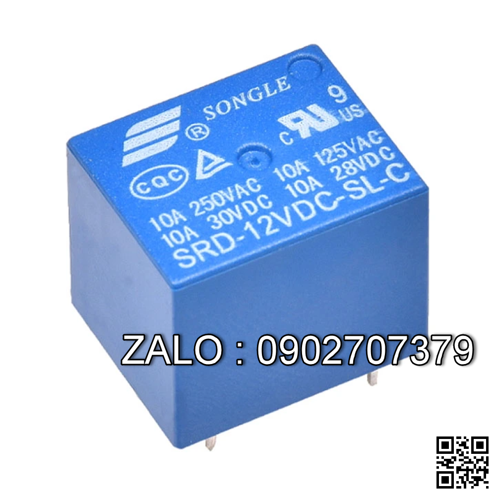 Relay 12V 10A 5 Chân SRD-12VDC-SL-C