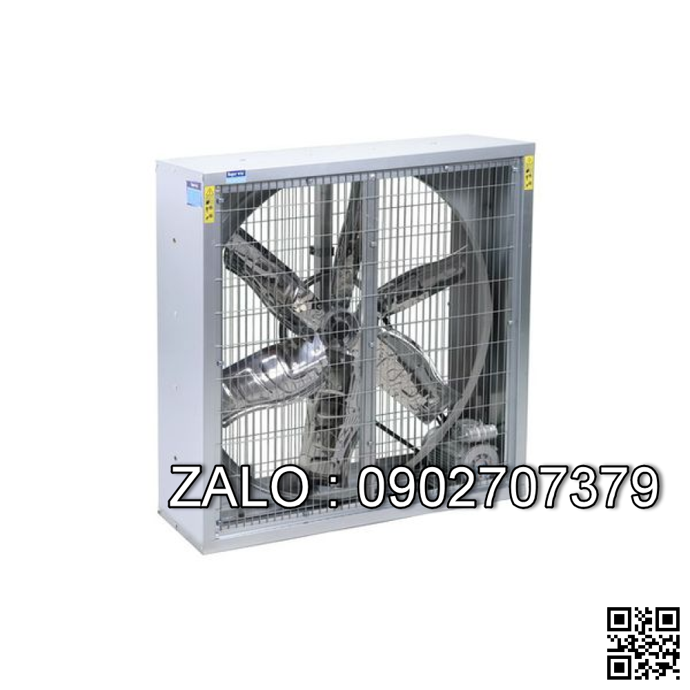 Quạt thông gió vuông gián tiếp 2 mặt lưới Super Win ZRA 1380 380V