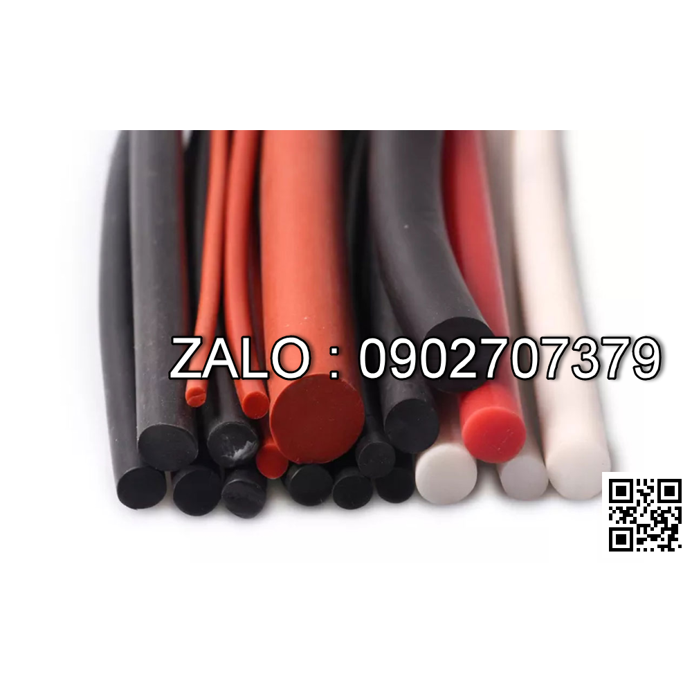 Cây Silicone, Sợi Silicone Tròn Đặc Chịu Nhiệt 5Mm, 6Mm