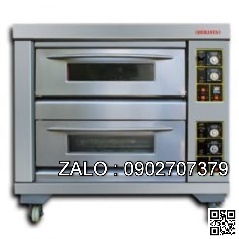 LÒ NƯỚNG CÔNG NGHIỆP 2 TẦNG CỬA KÍNH LQ-2TK