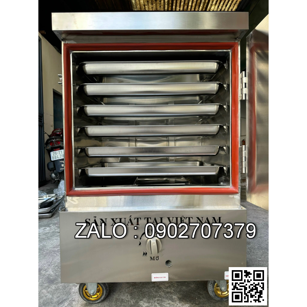 TỦ CƠM DÙNG ĐIỆN KẾT HỢP GAS 24 KHAY VINAKI VNK24-GD