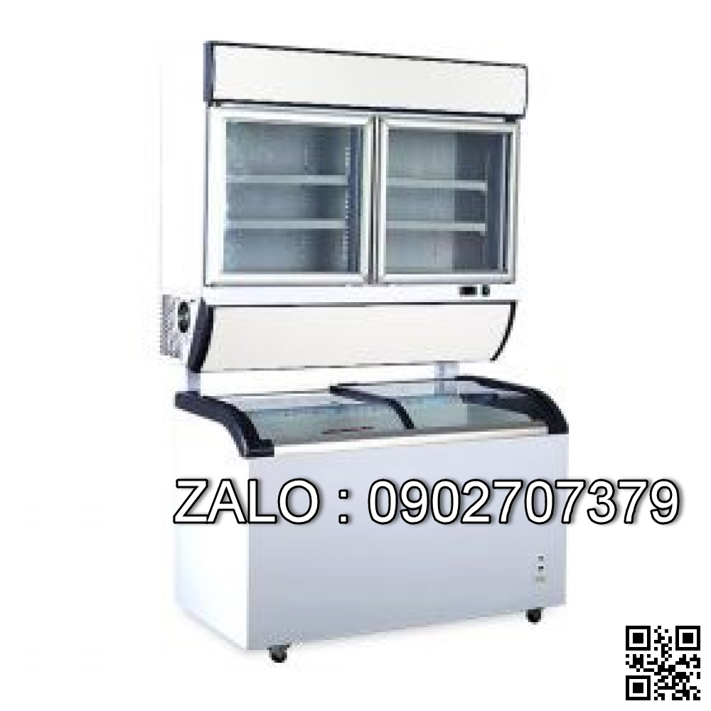 Tủ trưng bày siêu thị dưới đông, trên mát UP-1500