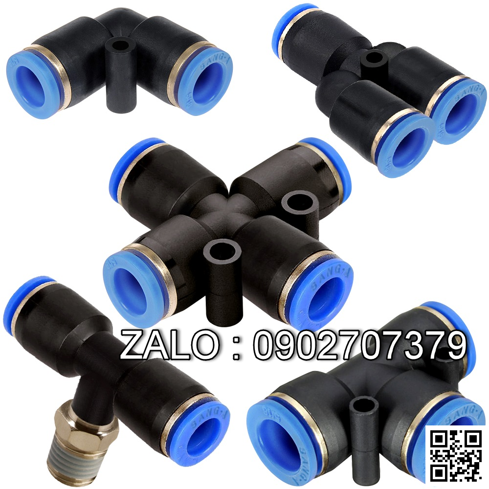 Nối Hơi - Đầu Nối Khí Ren 9.6Mm - 13Mm - 17Mm - 21Mm Dùng Ống Hơi