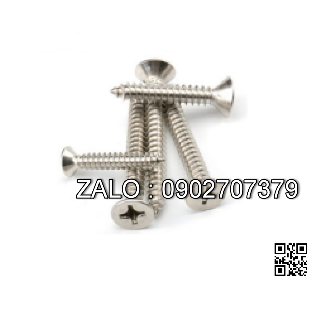 Vít bake đầu cầu thân bu lông inox 304 M5x7