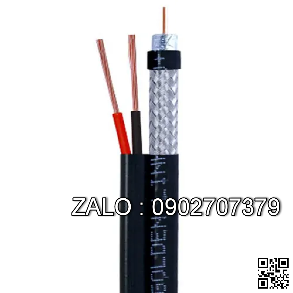 Cable Camera 300m Goldenlink RG59 + 2C (Có Nguồn) Hàng