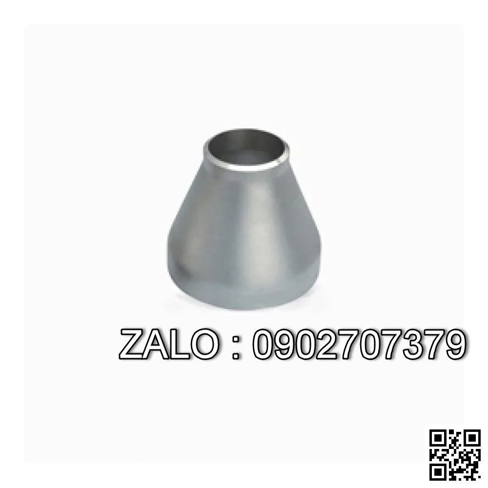 Bầu giảm đồng tâm công nghiệp, inox 304, SCH10, size DN125-100