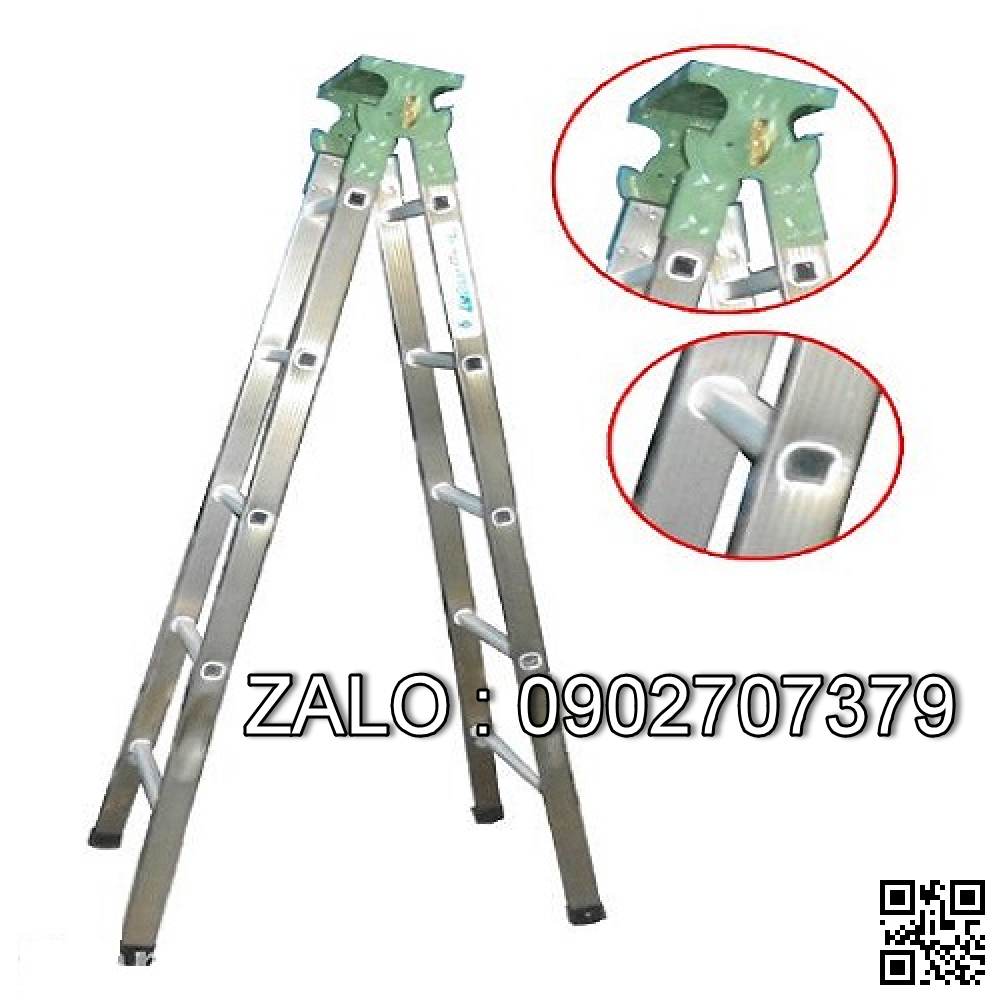Thang nhôm tán lỗ 1,5 m dày