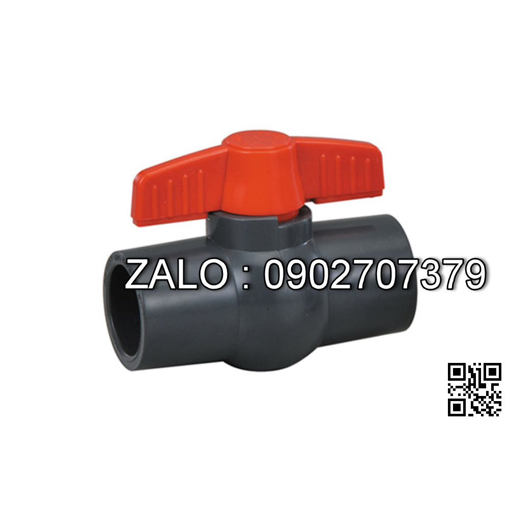 Van khóa nước nhựa tay vặn nước nhựa màu đỏ 168
