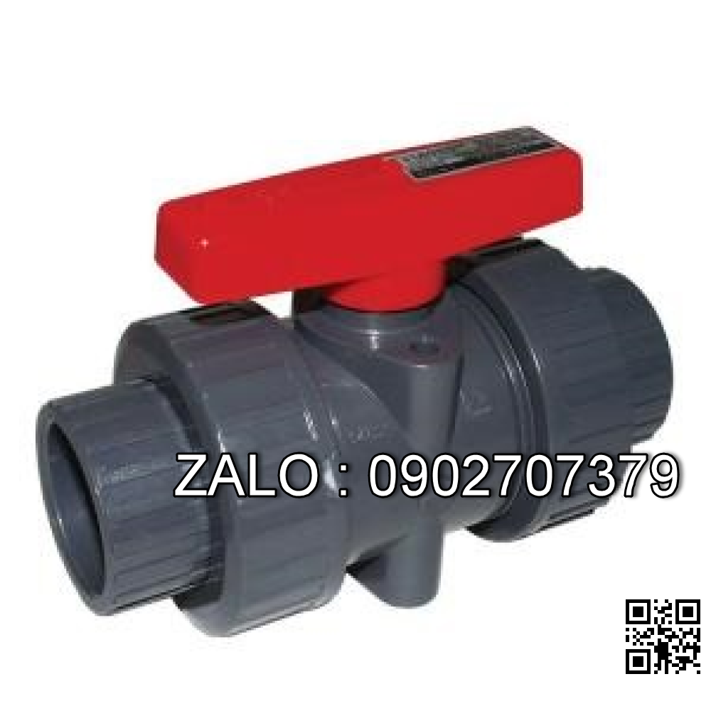 Van khóa nước nhựa tay gạt màu đỏ 42 Hoa Sen