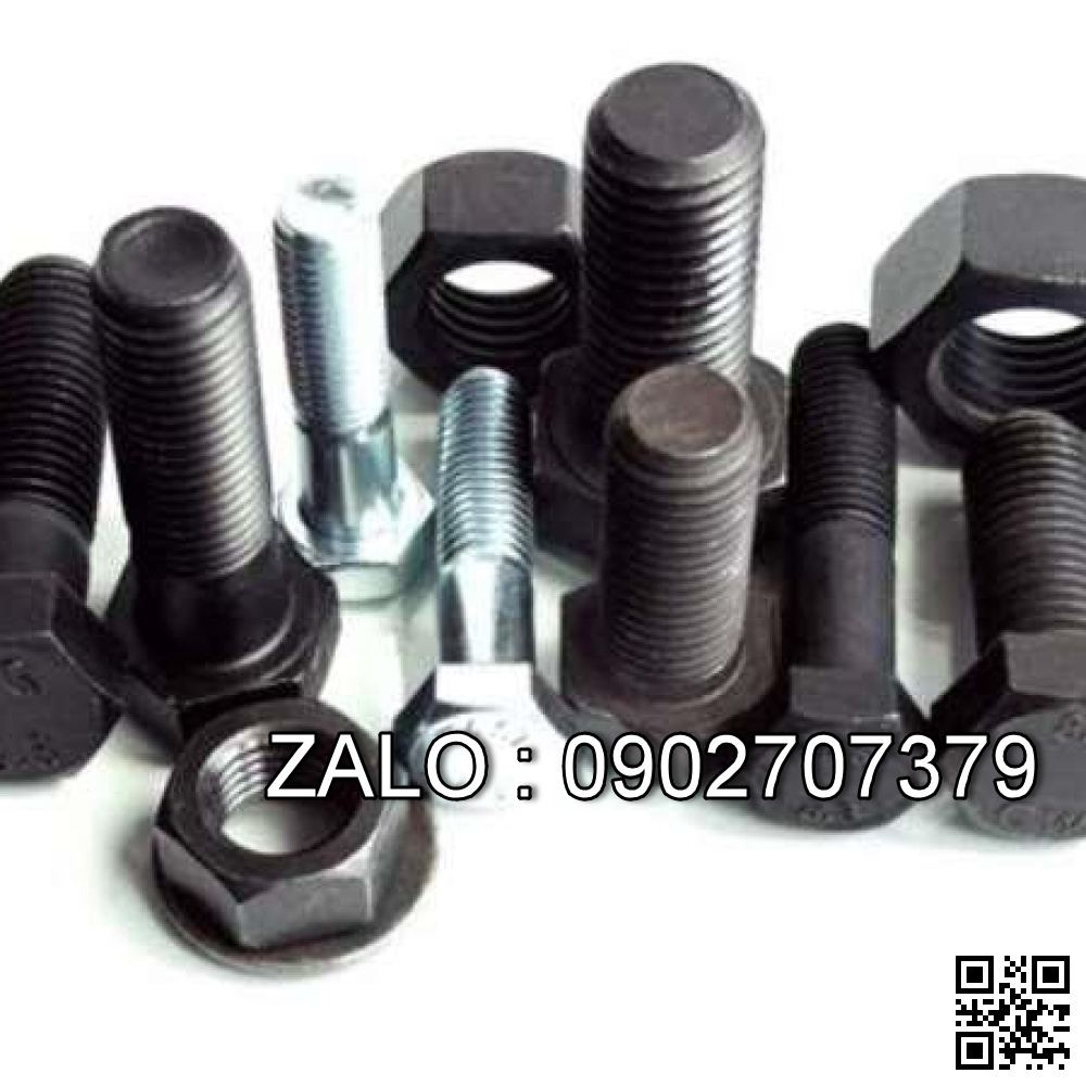 Bu-lông cấp bền 8.8 Thép M10 25 mm - 20Chiếc/Gói