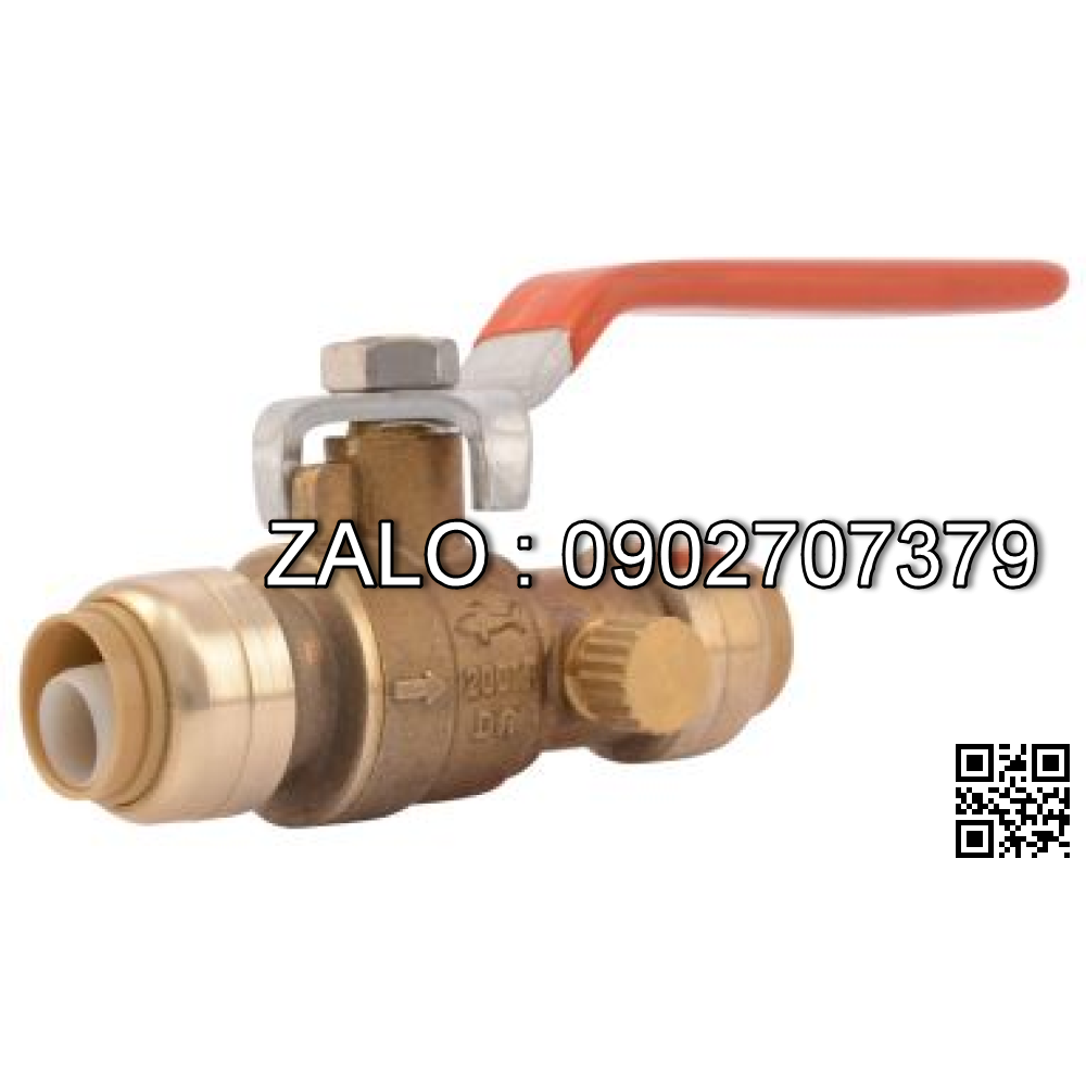 Van khóa thau răng trong RT tay vặn màu đỏ 42