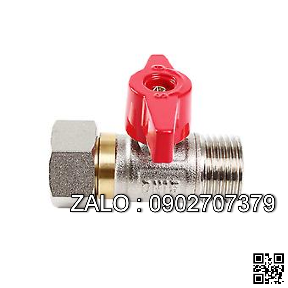 Van khóa nước thau tay vặn nước thau màu đỏ 34