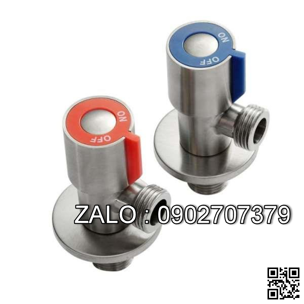 Van khóa Inox tay vặn màu đỏ 168