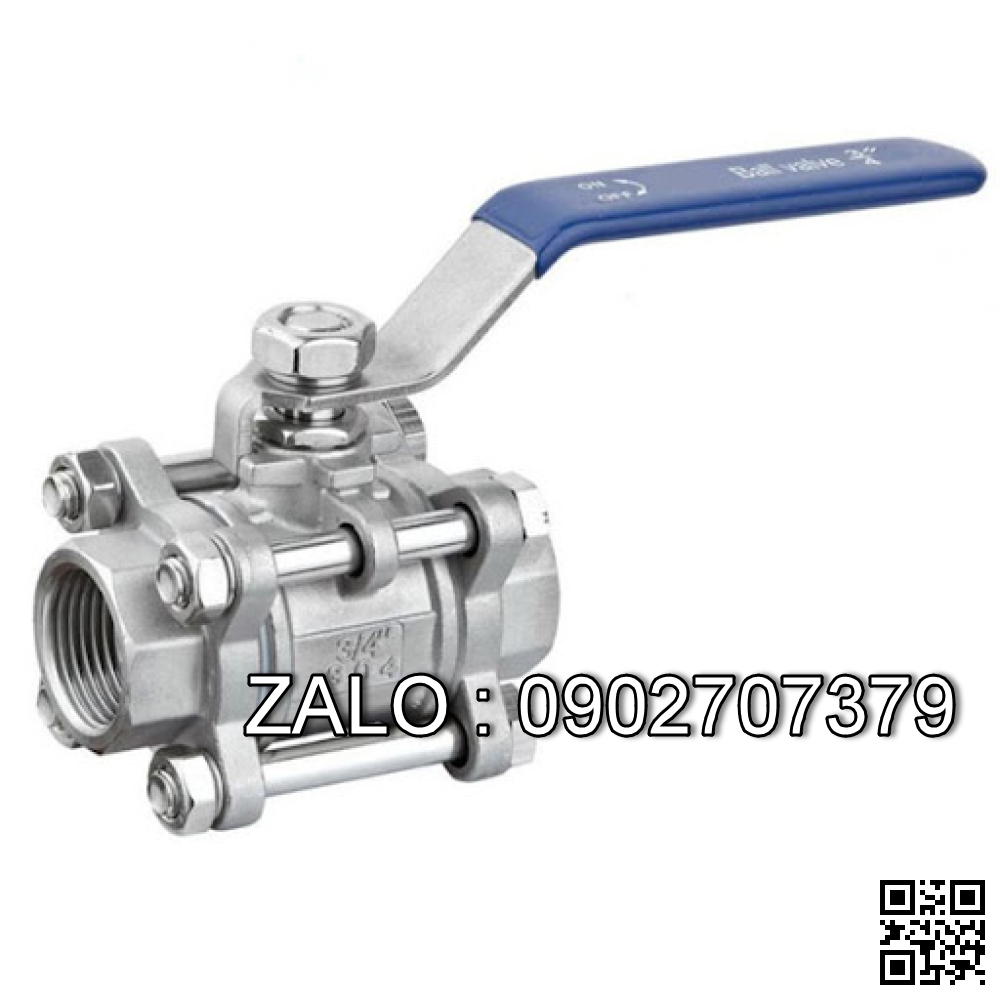 Van khóa nước Inox răng trong RT tay vặn Inox màu đỏ 27