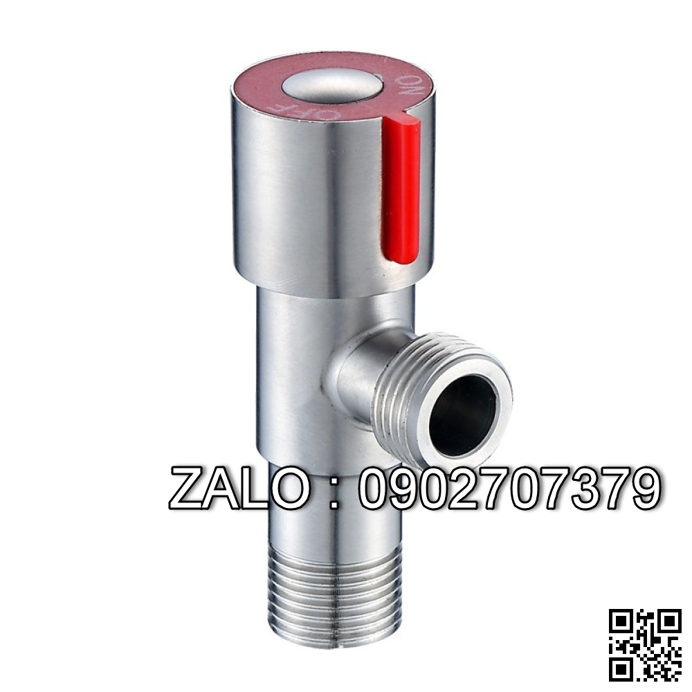 Van khóa Inox tay vặn Inox màu đỏ 42