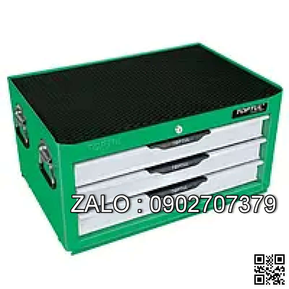 Tủ đồ nghề 3 ngăn màu xanh, chống lậtTOPTUL 104 chi tiết Pro-line GCAZ0013