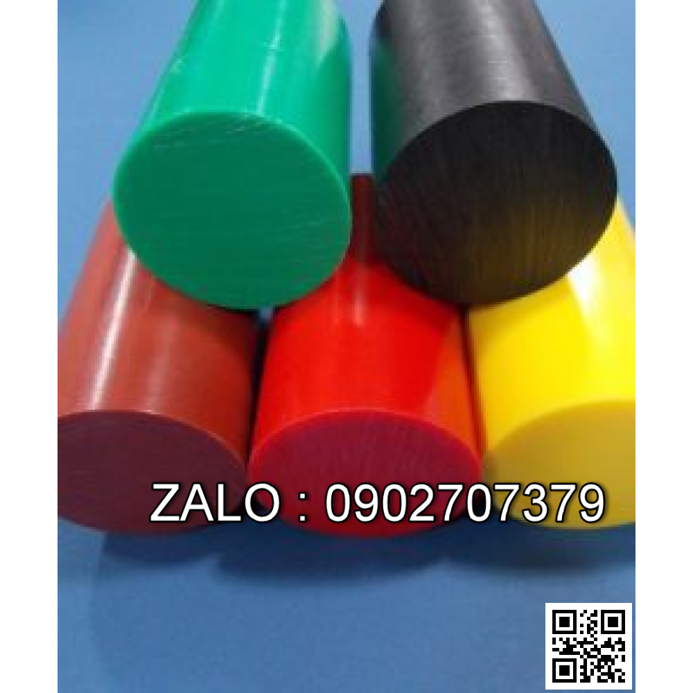 Cây Nhựa Pu Tròn Đặc 5Mm - 6Mm - 8Mm Màu Xanh - Màu Đỏ