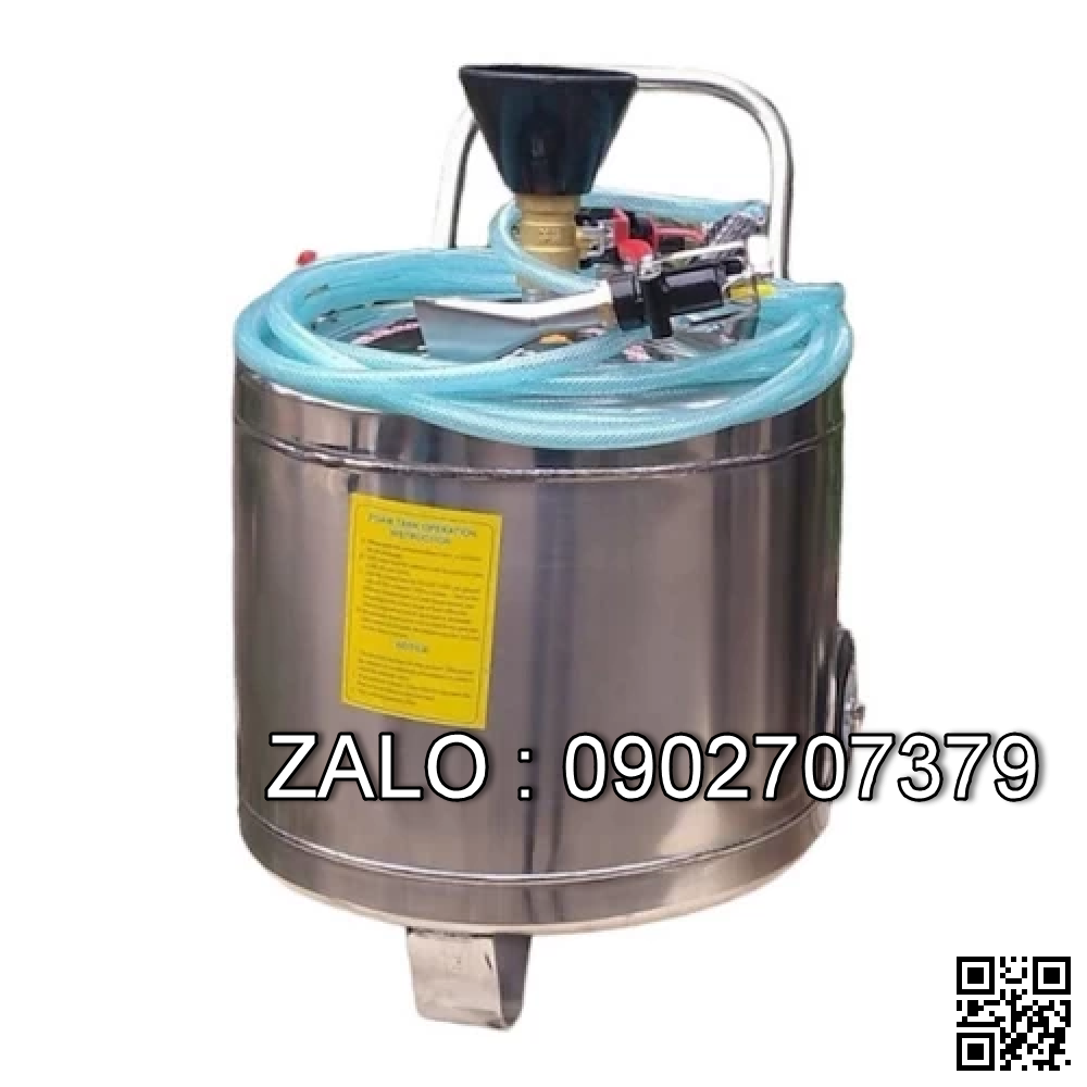 Thùng phun bọt tuyết 70 lít, vỏ bằng thép không gỉ
