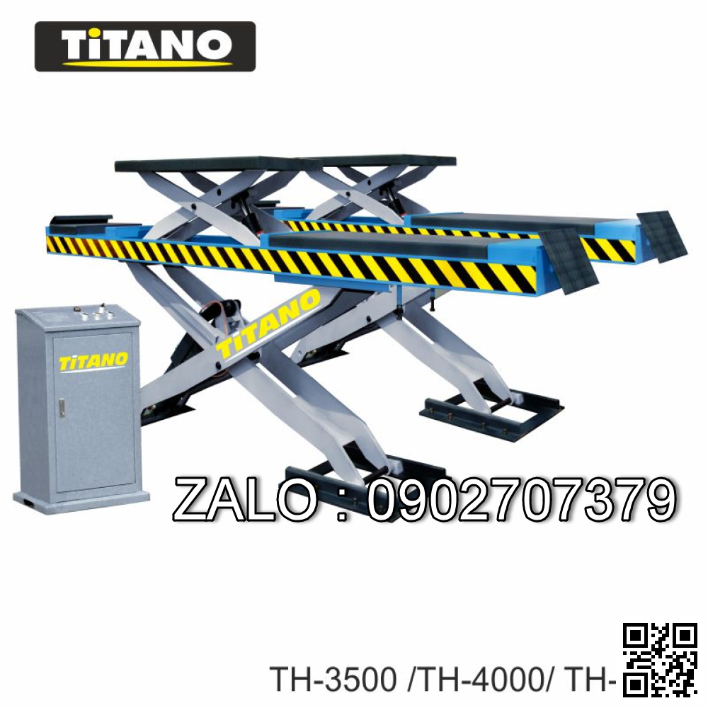 Cầu nâng ô tô kiểu xếp 3.5 tấn, bàn rộng TG3500