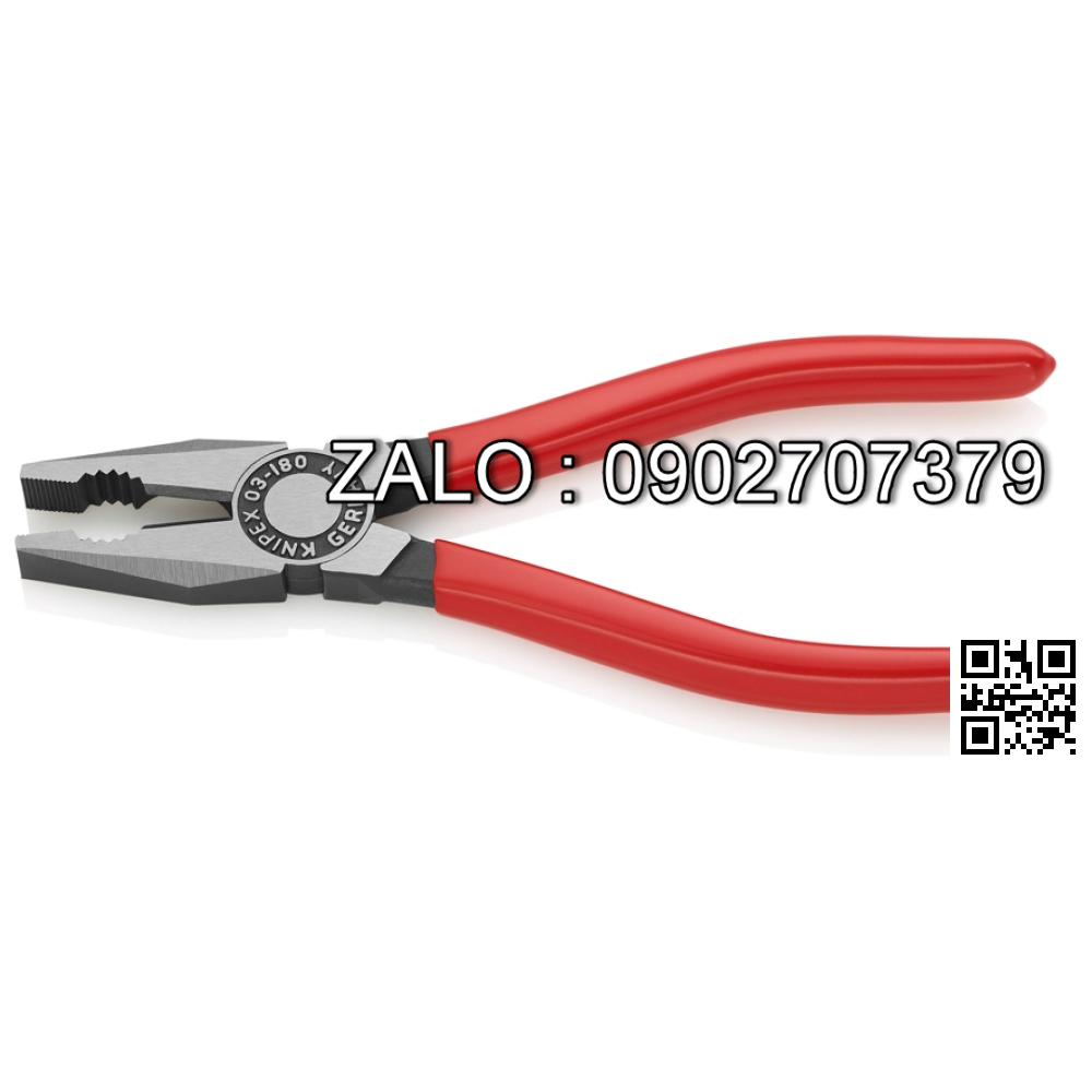 Kìm Bằng Đa Năng Knipex 03 01 180 SB Lưỡi Cắt Tôi 60 HRC Chiều Dài 180mm