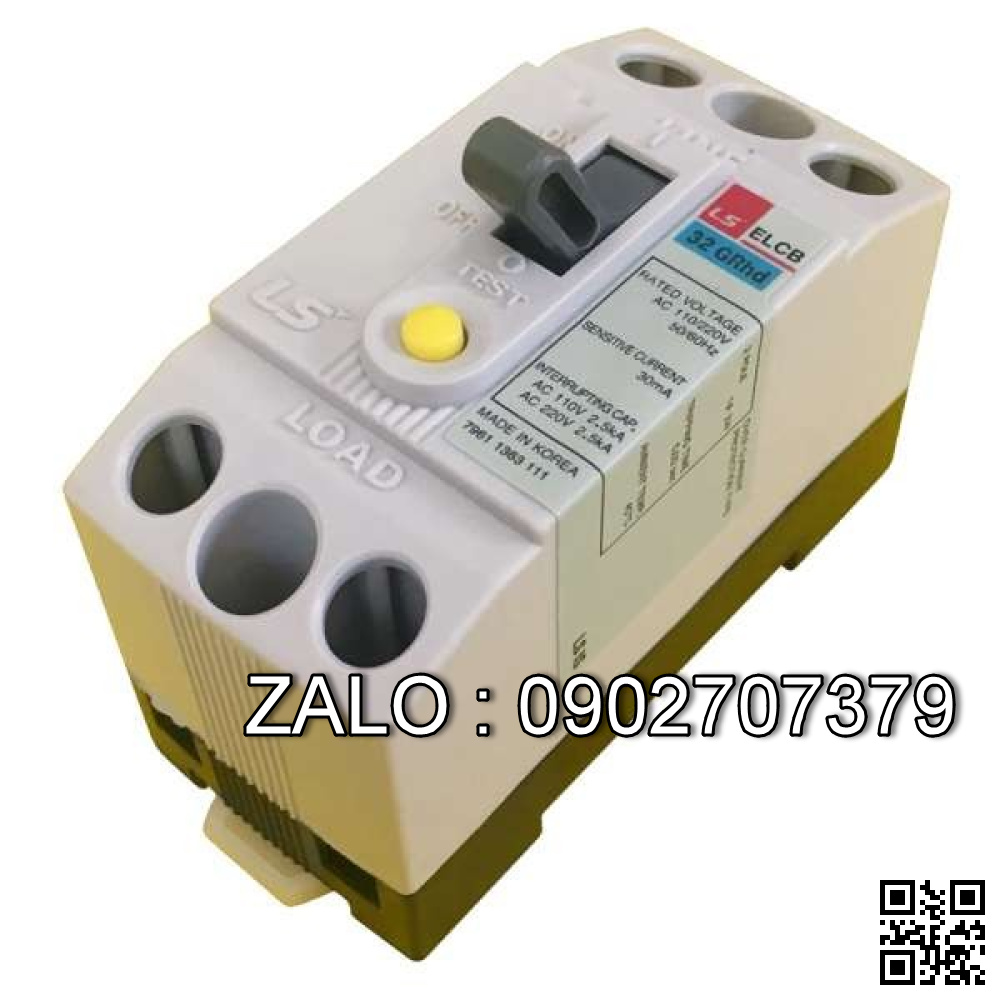 Aptomat chống giật LS ELCB 2P 15A 2.5kA 32GRhd