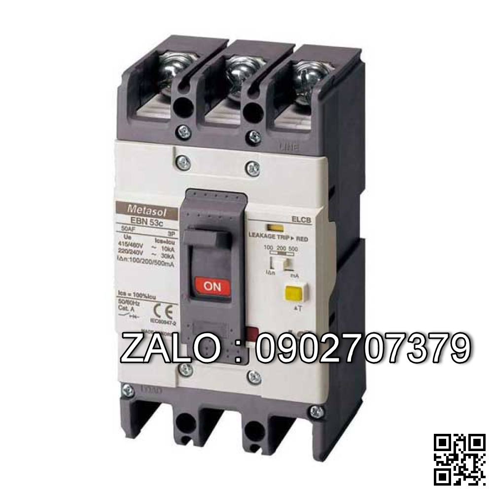 Aptomat chống giật LS ELCB 3P 75A 18kA EBN53c