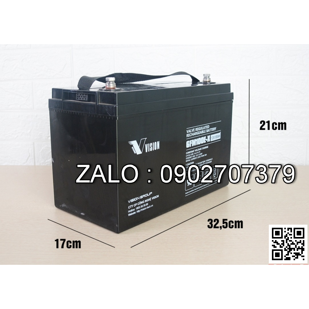 Ắc Quy Vision, Bình Biện Vision 12V