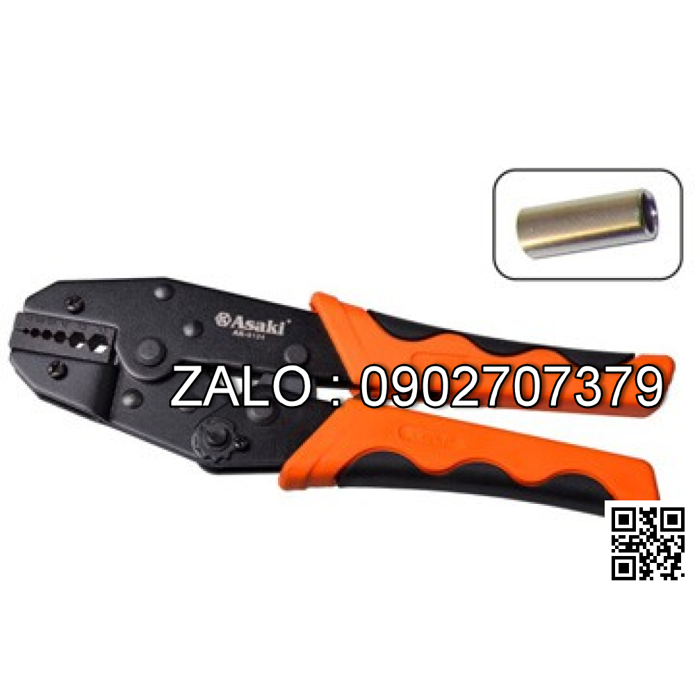 Kìm bấm đầu cos nối 1.7-6.5mm2 Asaki9/225mm AK-9124