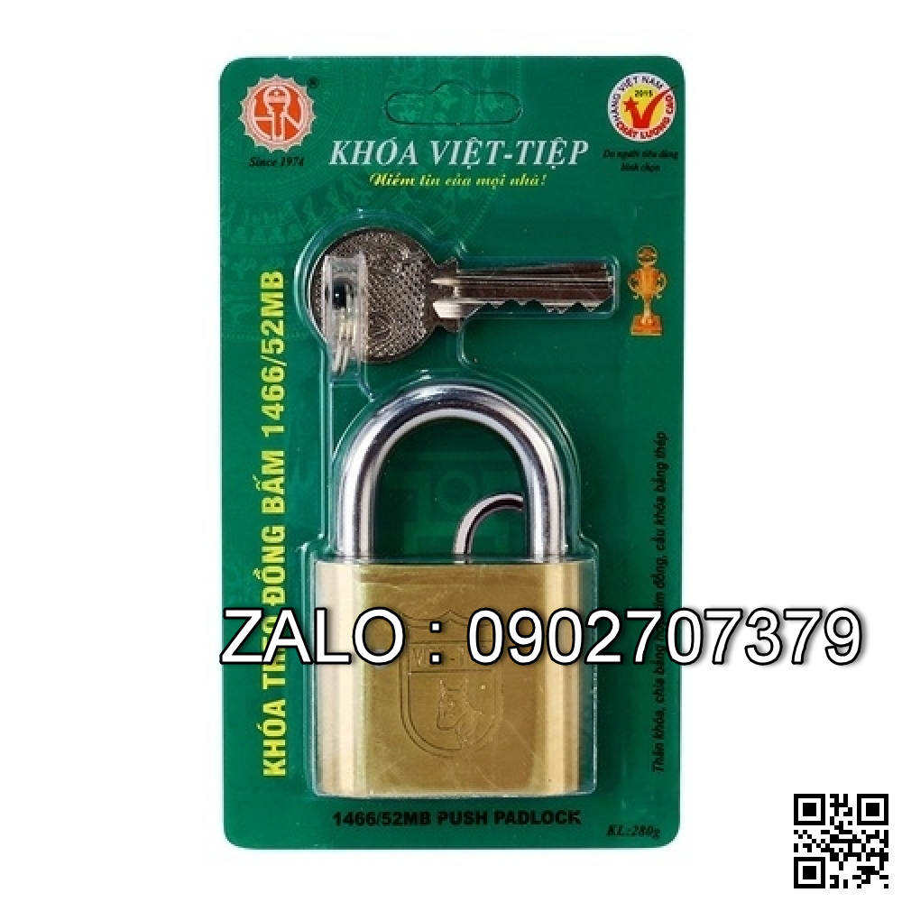 Khóa treo đồng bấm 1466/52 MB