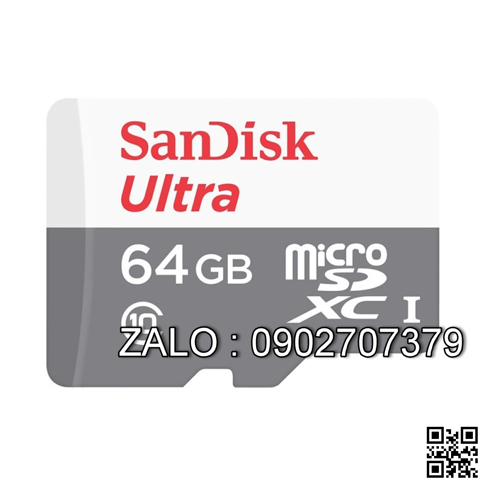 Thẻ Nhớ MicroSD Sandisk 64G - 100Mb/S Class 10 Box Chính Hãng FPT