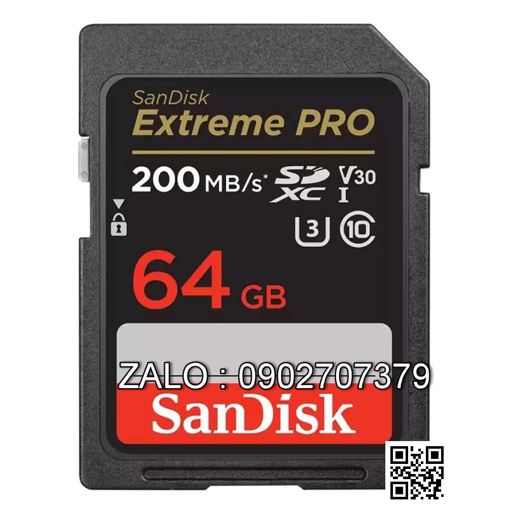 Thẻ Nhớ SD Sandisk 64G - 100Mb/S Class 10 Box