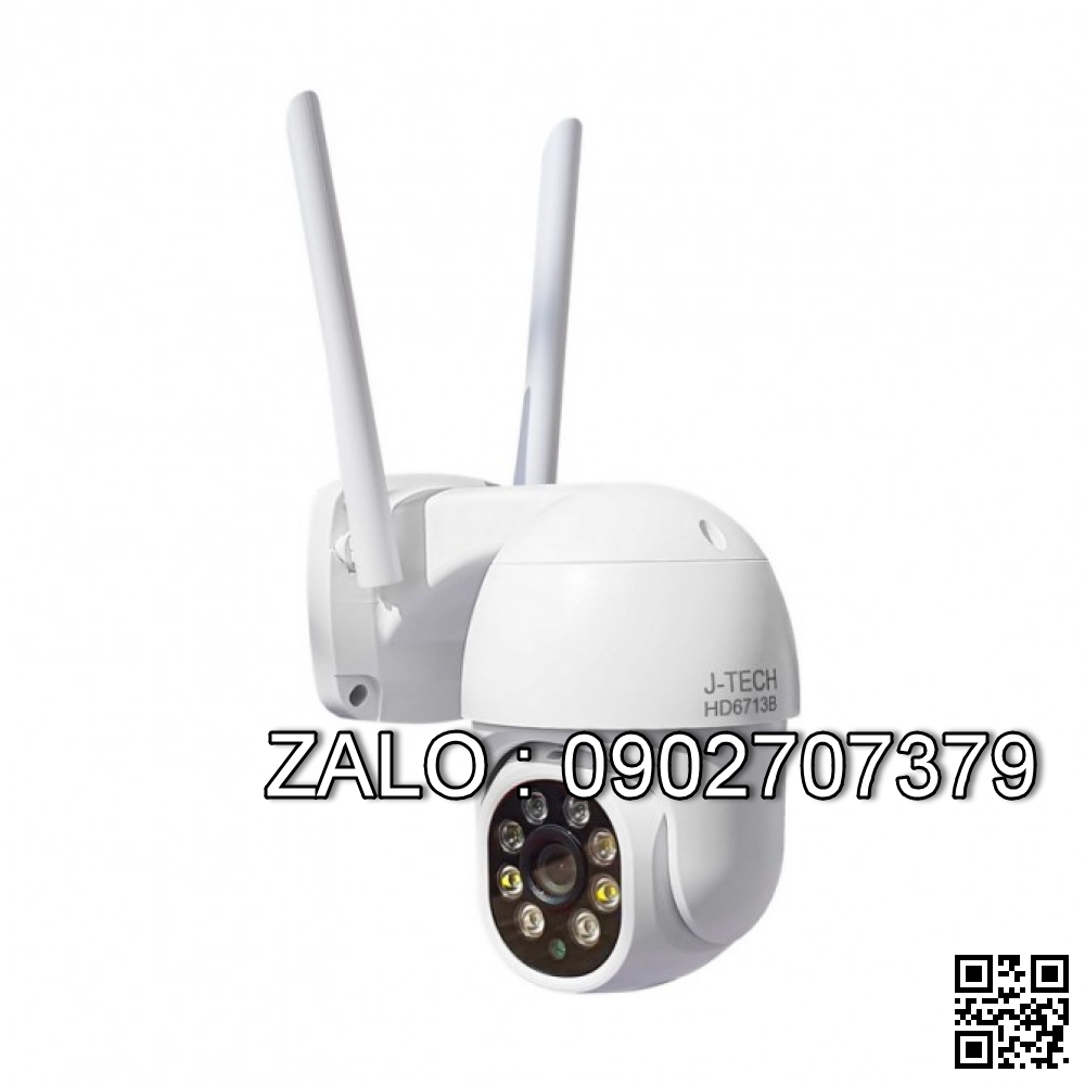 CAMERA WIFI IP J-TECH HD6713B (2MP, XOAY, SMART LIGHT)