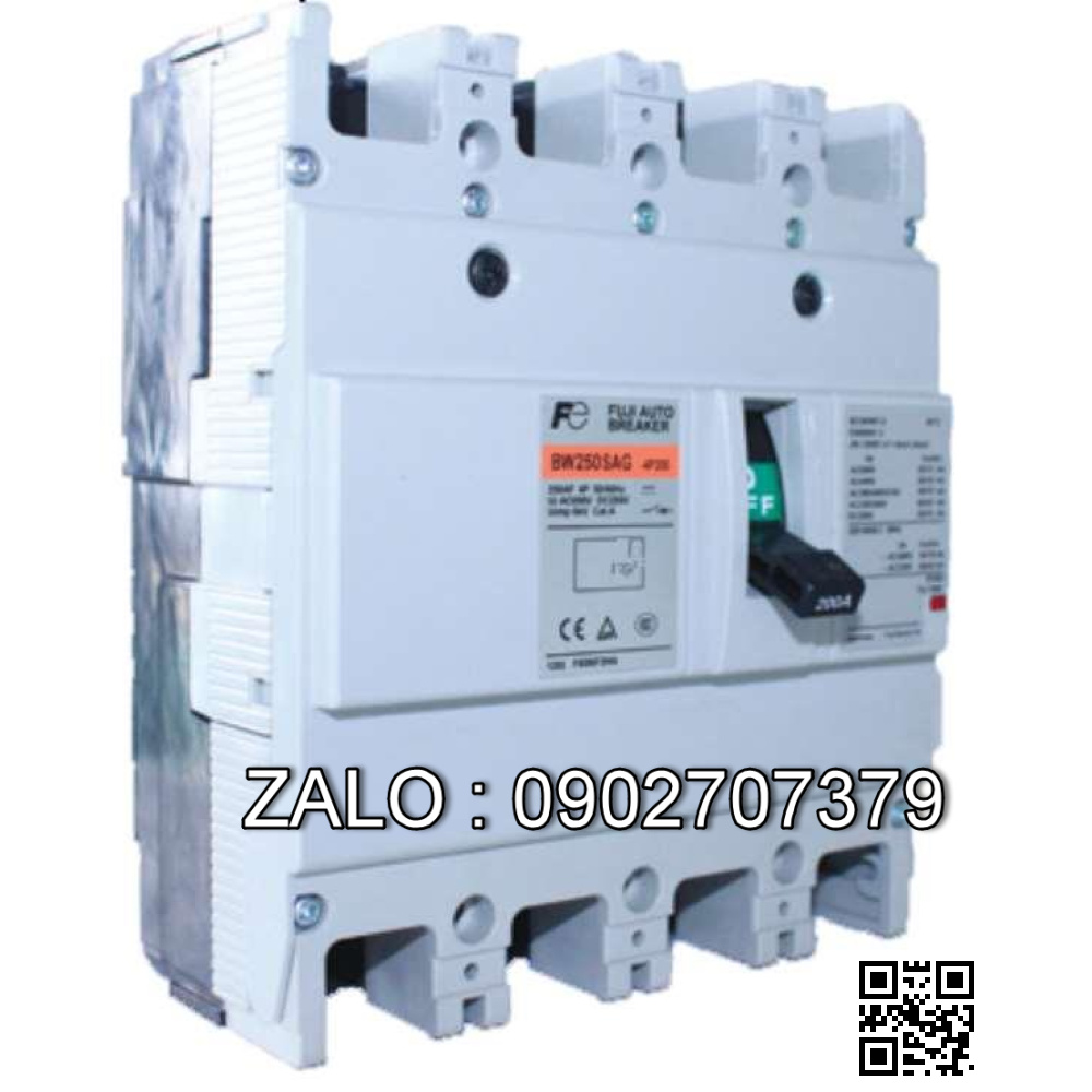 MCCB Fuji BW250SAG-4P 250A 36kA