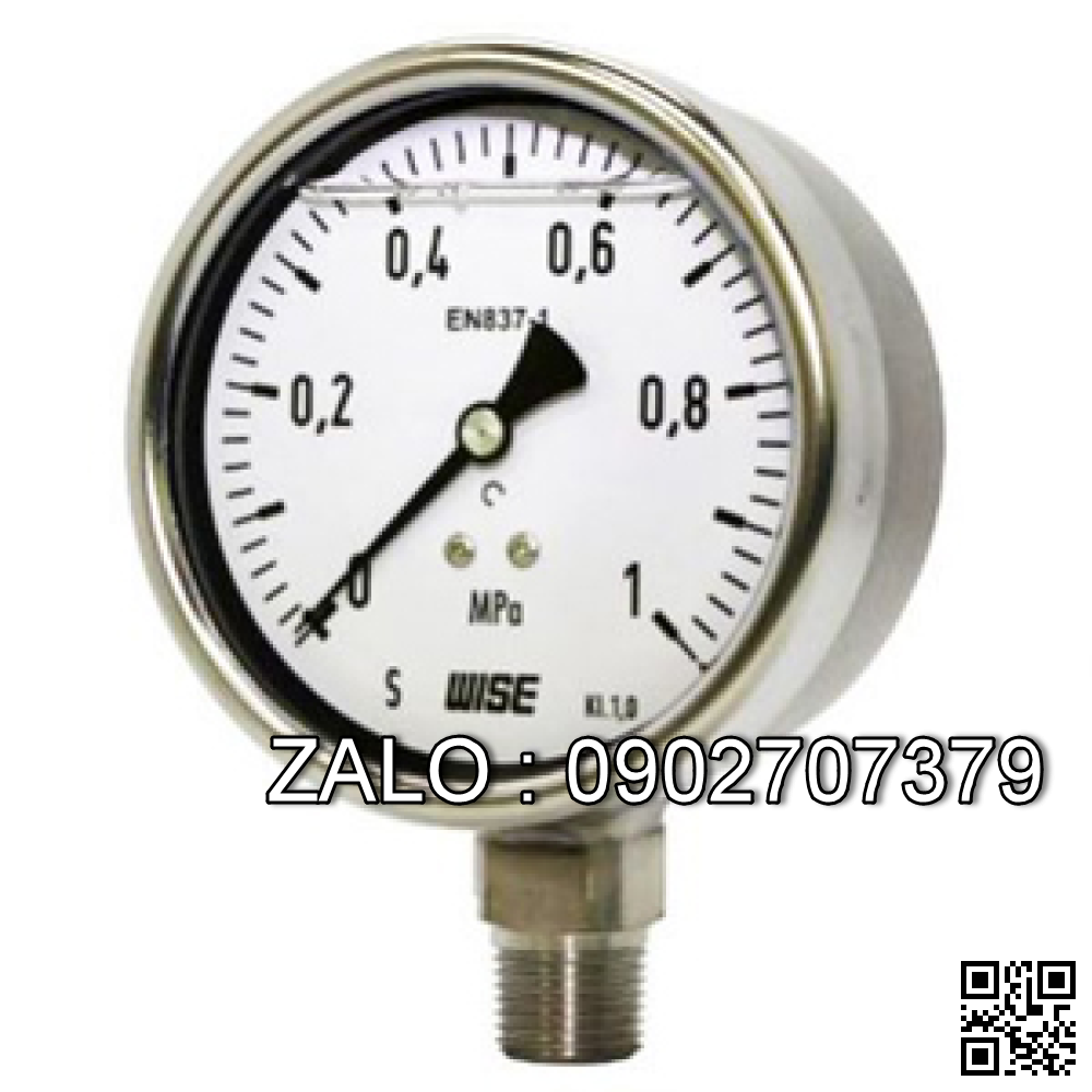 Đồng hồ đo áp suất có dầu 0 - 1 MPa