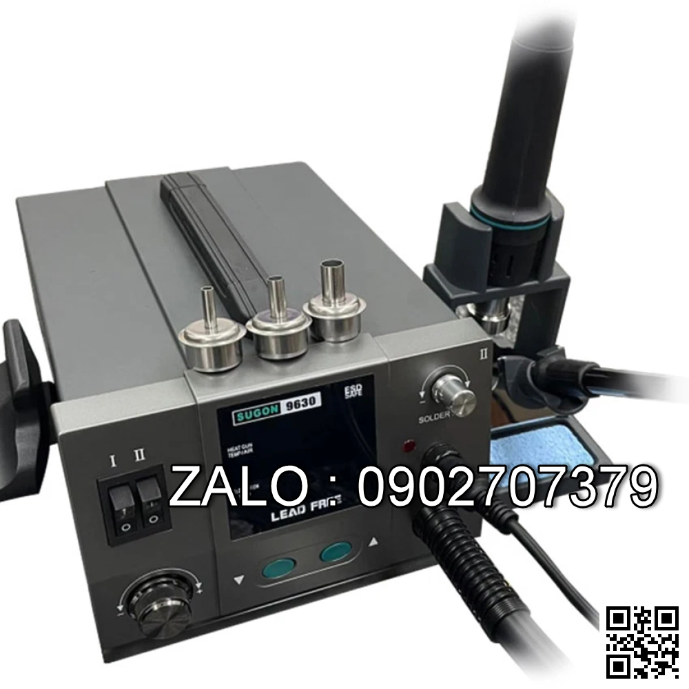 Trạm khò gió nóng – Hàn thiếc 2in1 SUGON 9630