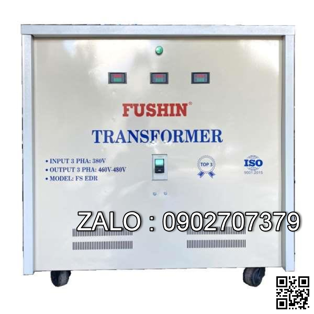 Biến tự ngẫu 3 pha 380V/460V-480V 10KVA - Dây đồng - Nhản hiệu : Fushin