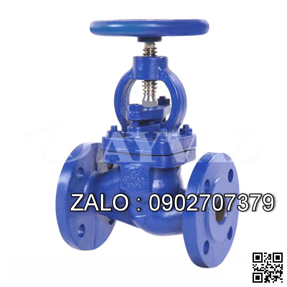 Van cầu hơi mặt bích PN16 gang DN20