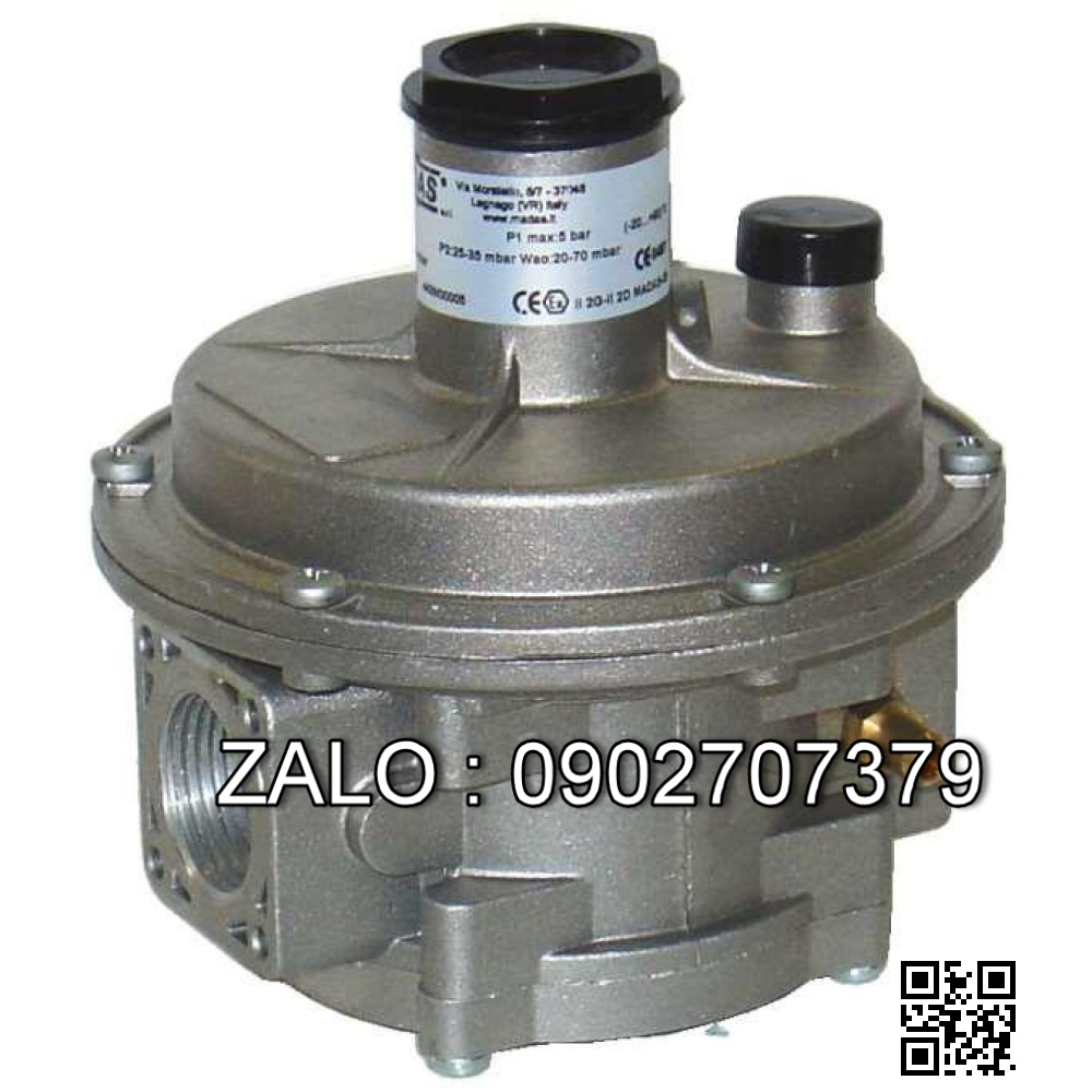 Van gas RG/2MCS DN40 P2:85-180mbar